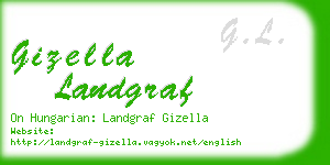 gizella landgraf business card
